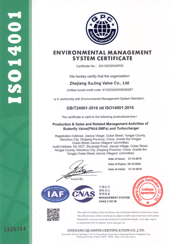 ISO14001環境管理體系認證